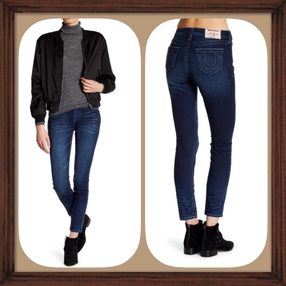 True Religion Denim - True Region Halle Blue Skinny Jeans EUC Size 24